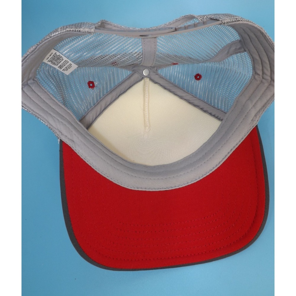 Vintage Budweiser Beer Red Logo Mesh Snapback Trucker Hat Baseball Cap - Picture 6 of 11